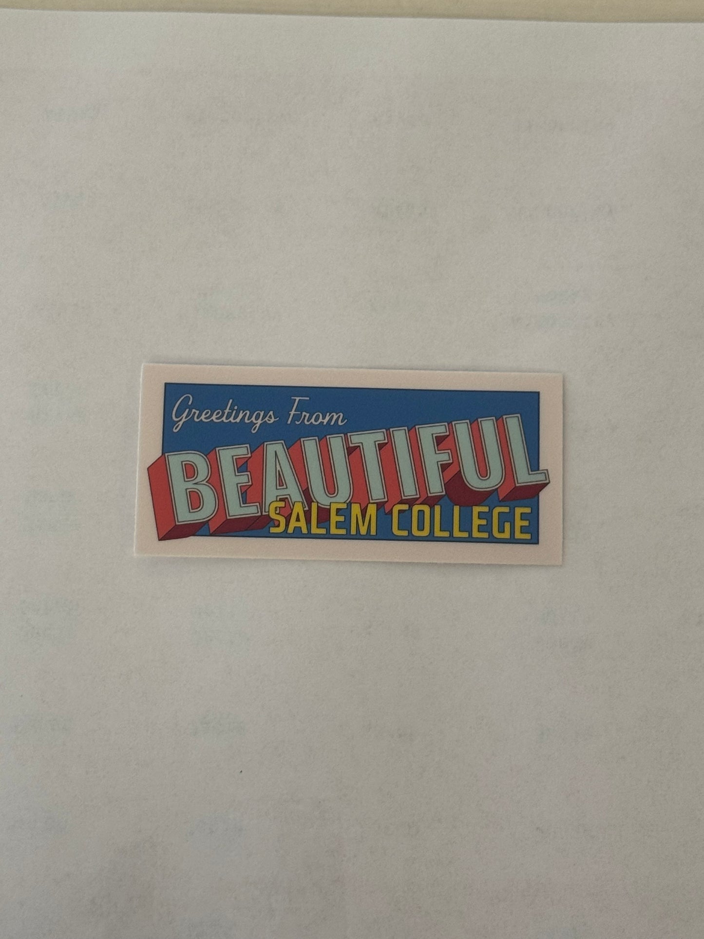 Sticker - Greetings from Salem