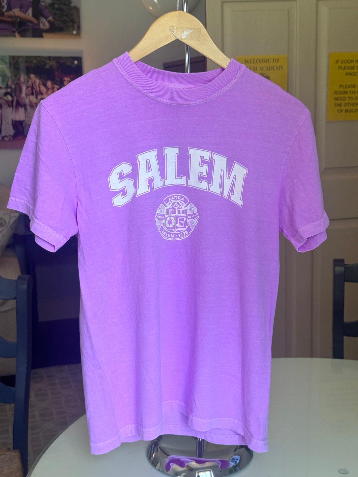 T-shirt: Comfort Colors Hydrangea, Salem Seal