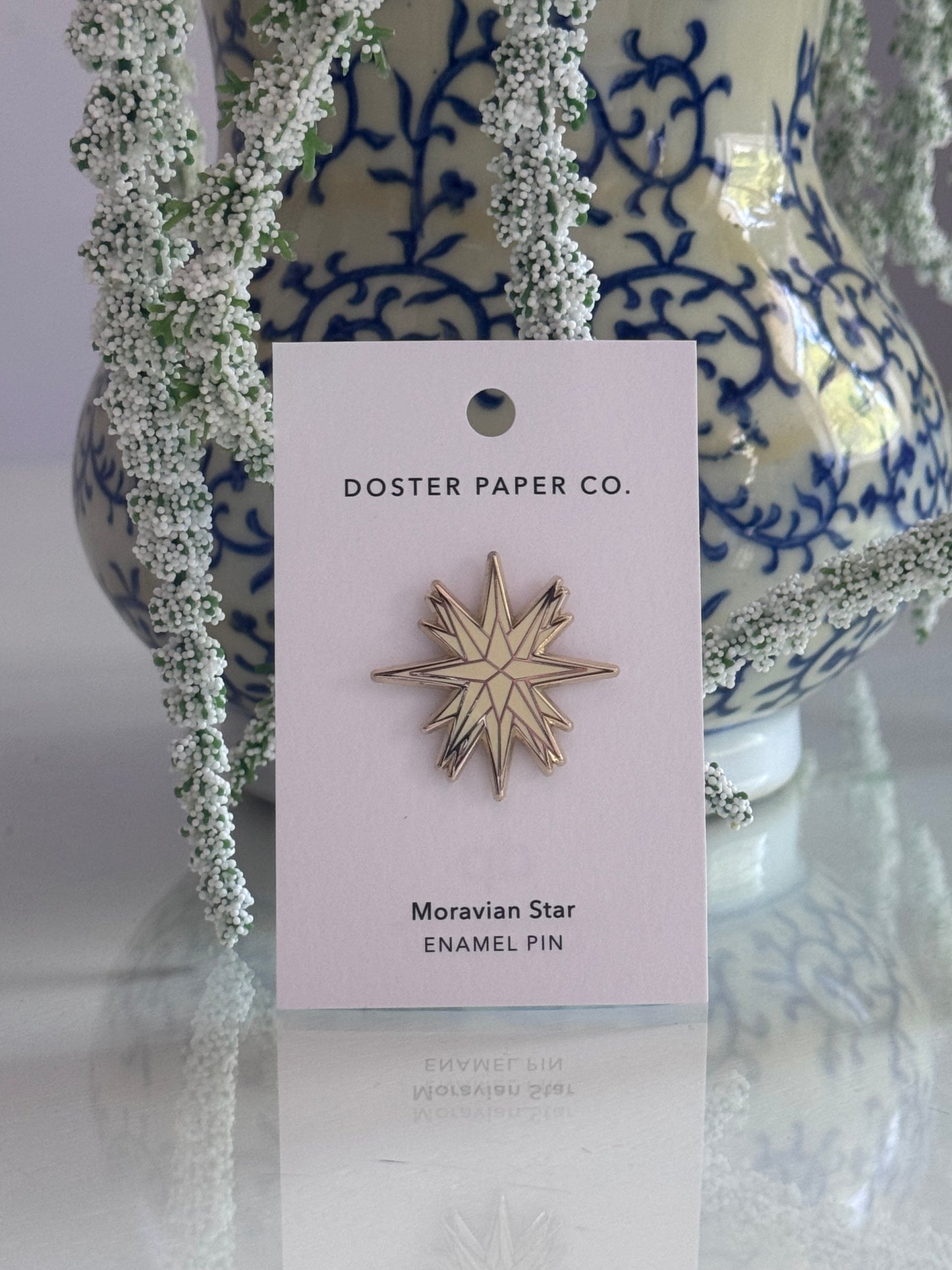 Enamel Pin - Moravian Star