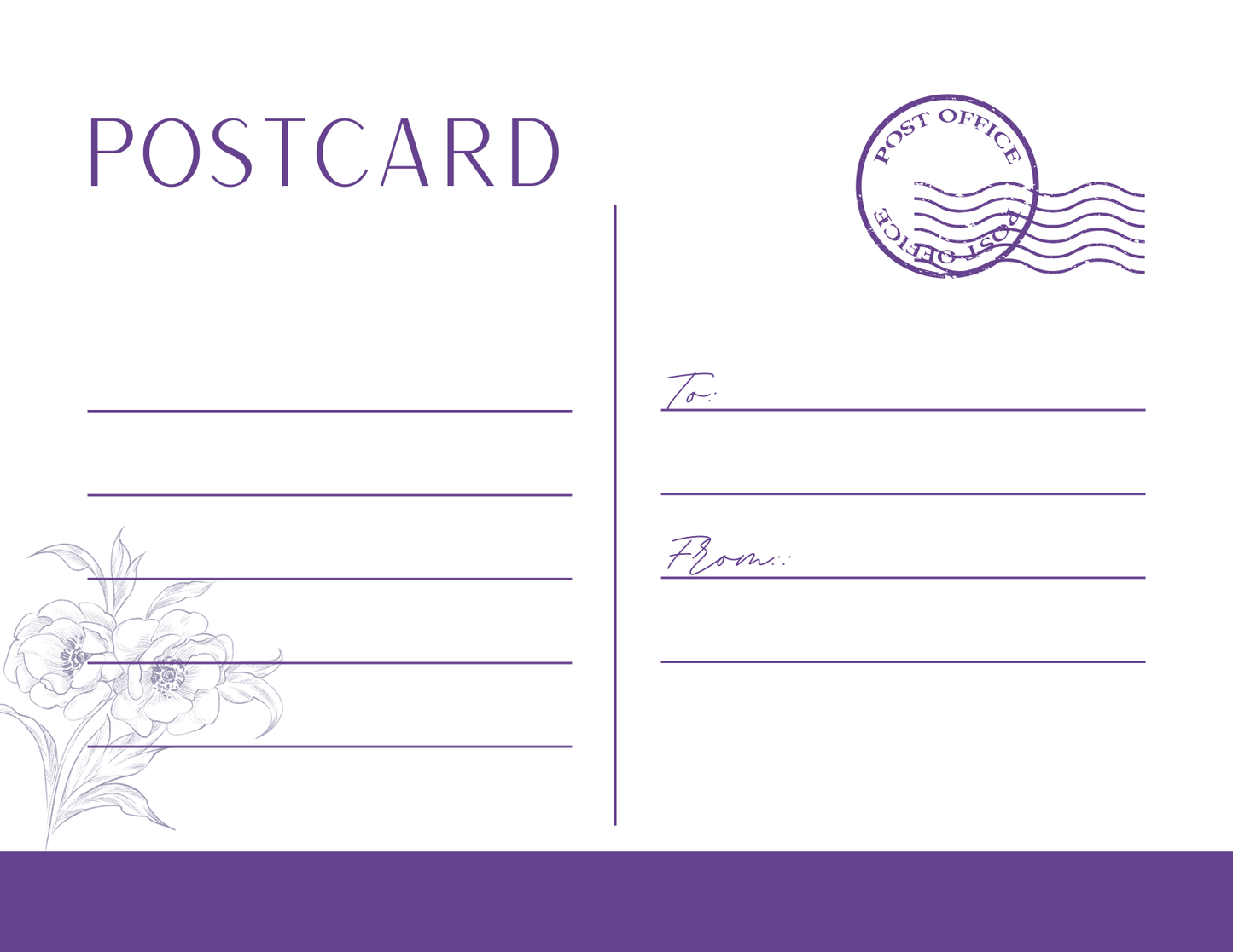 Postcard - Floral