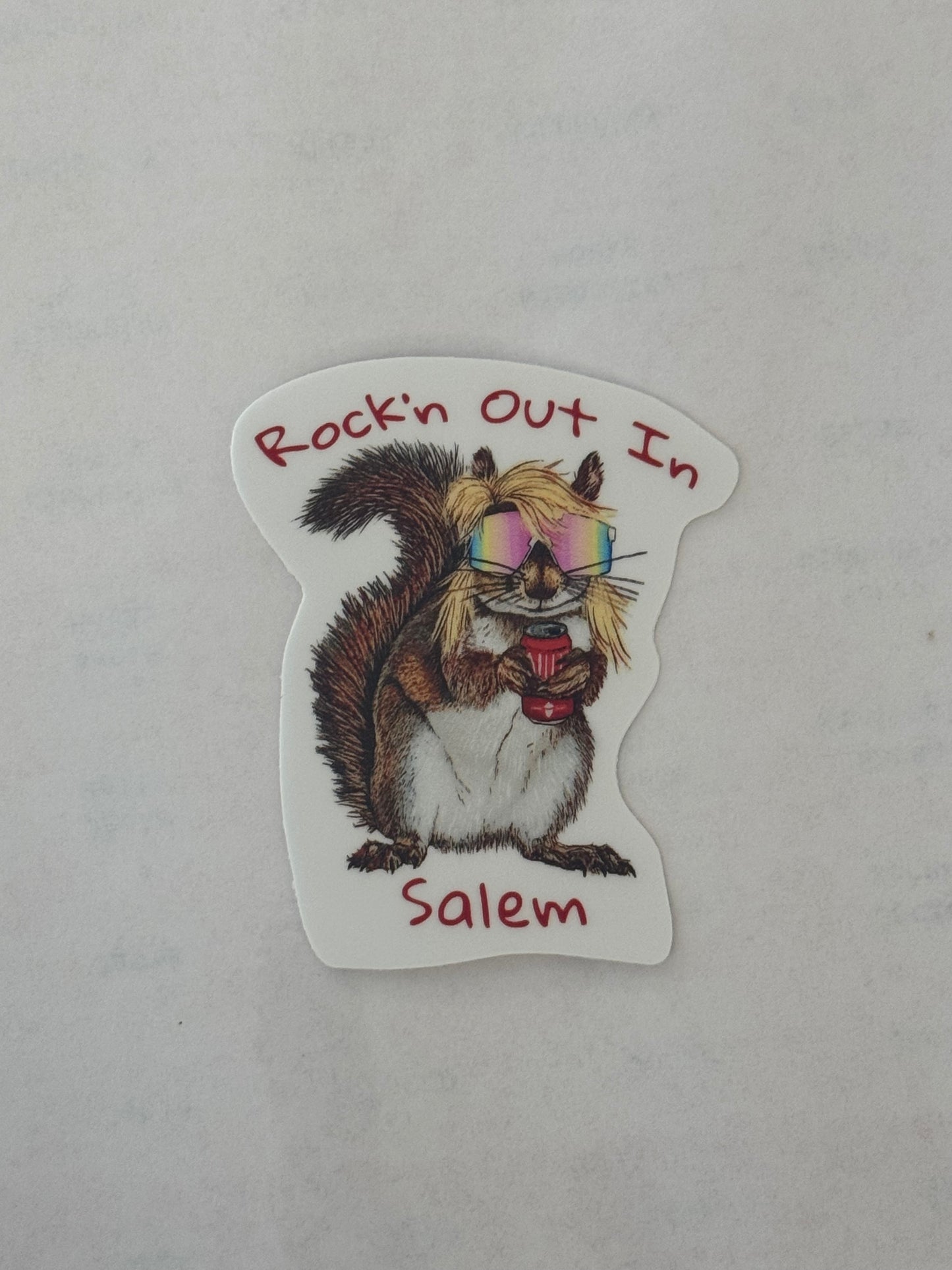 Sticker - Rocking out Squirrel