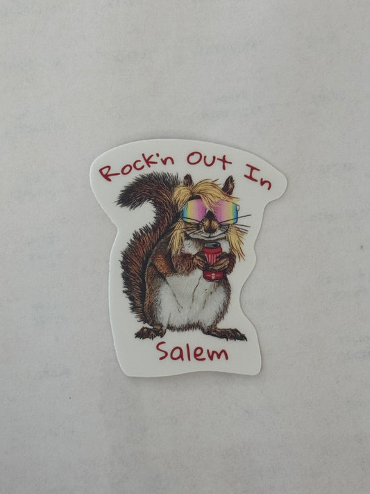 Sticker - Rocking out Squirrel
