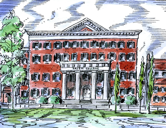 Postcard - Watercolor Main Hall by John Hutton